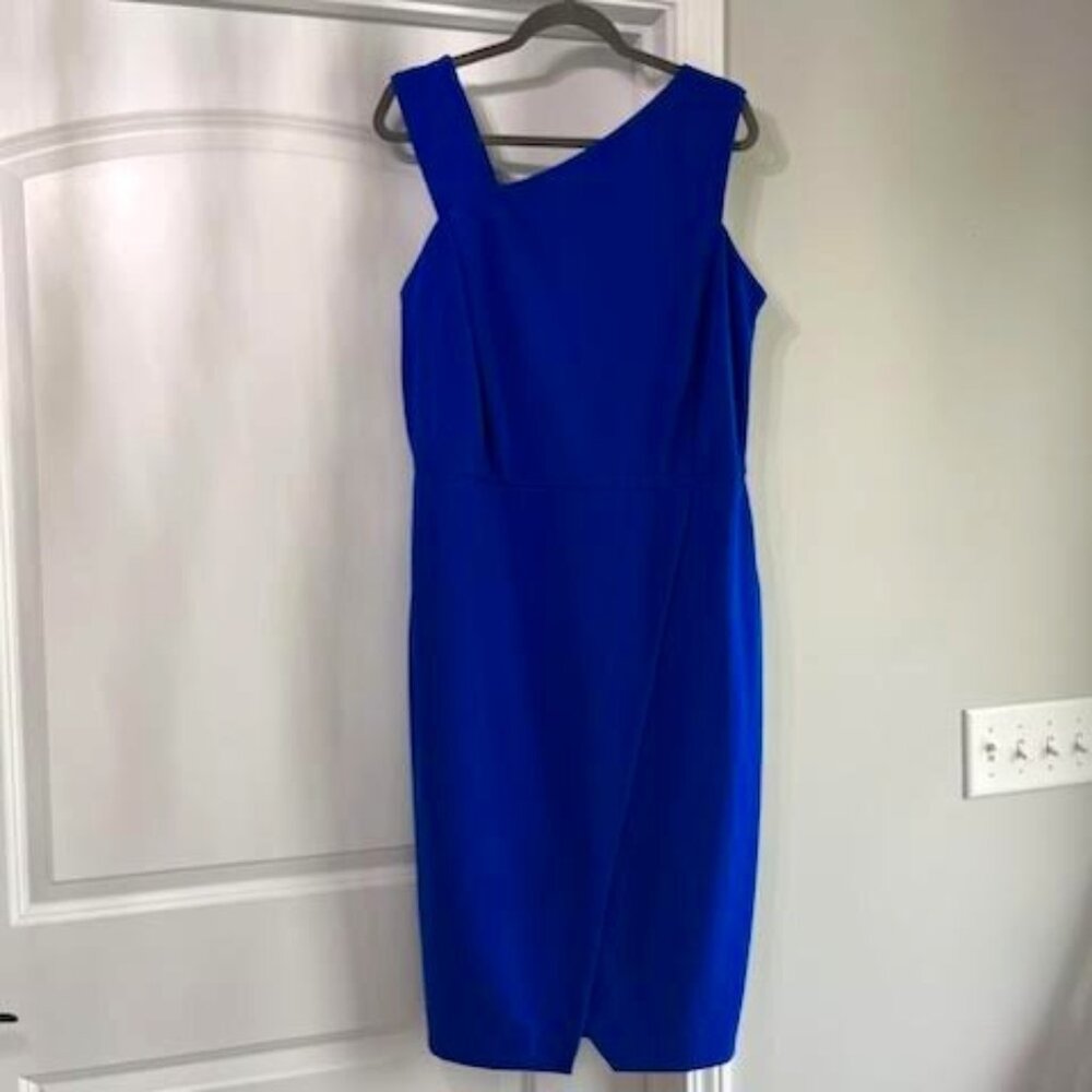 RACHEL Rachel Roy Women’s Size 14W Elegant Blue Midi Dress Formal career